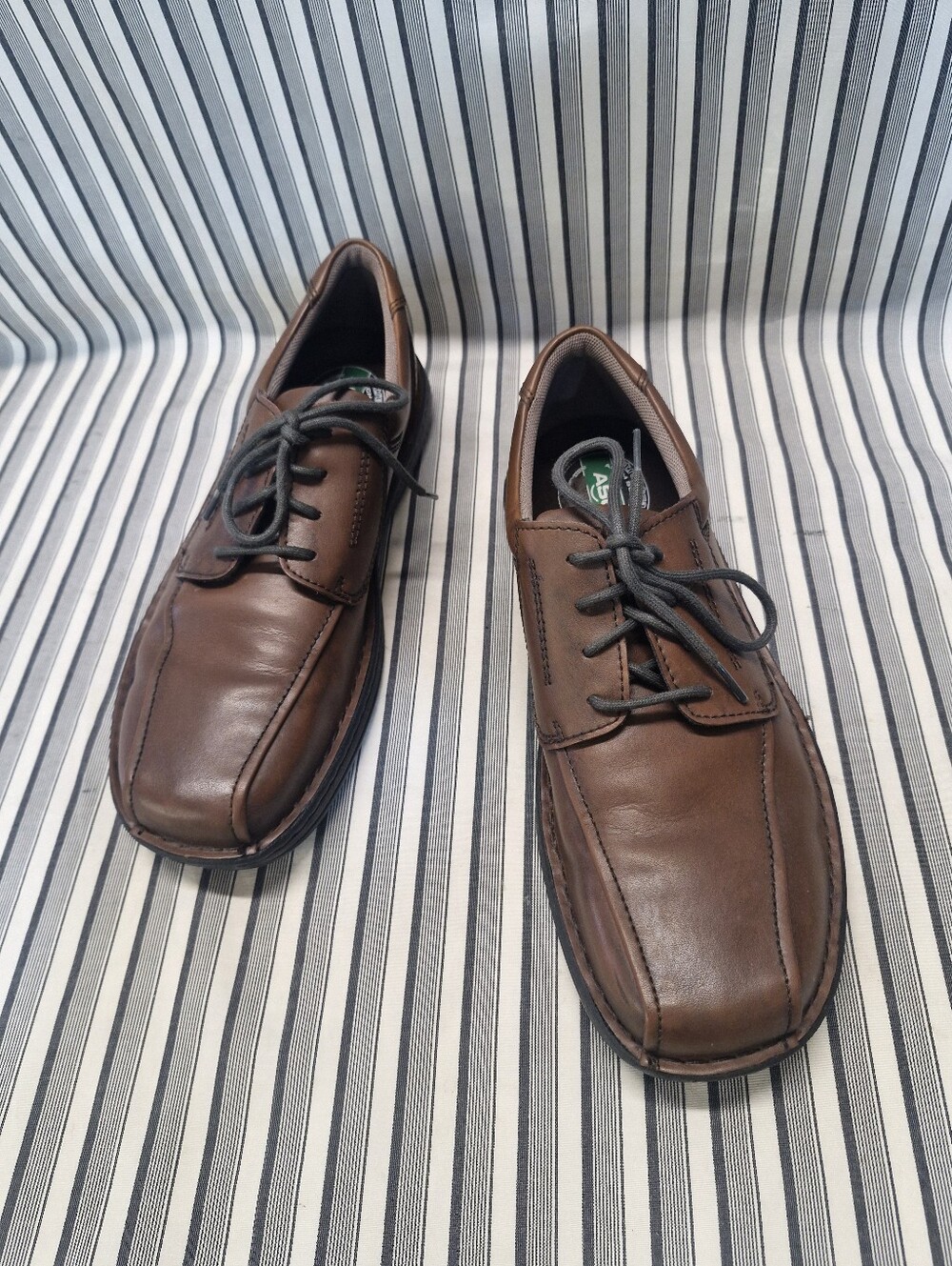 Streetcars ASC Arch Support Men's Brown Leather Oxford Casual Shoes Size 12M